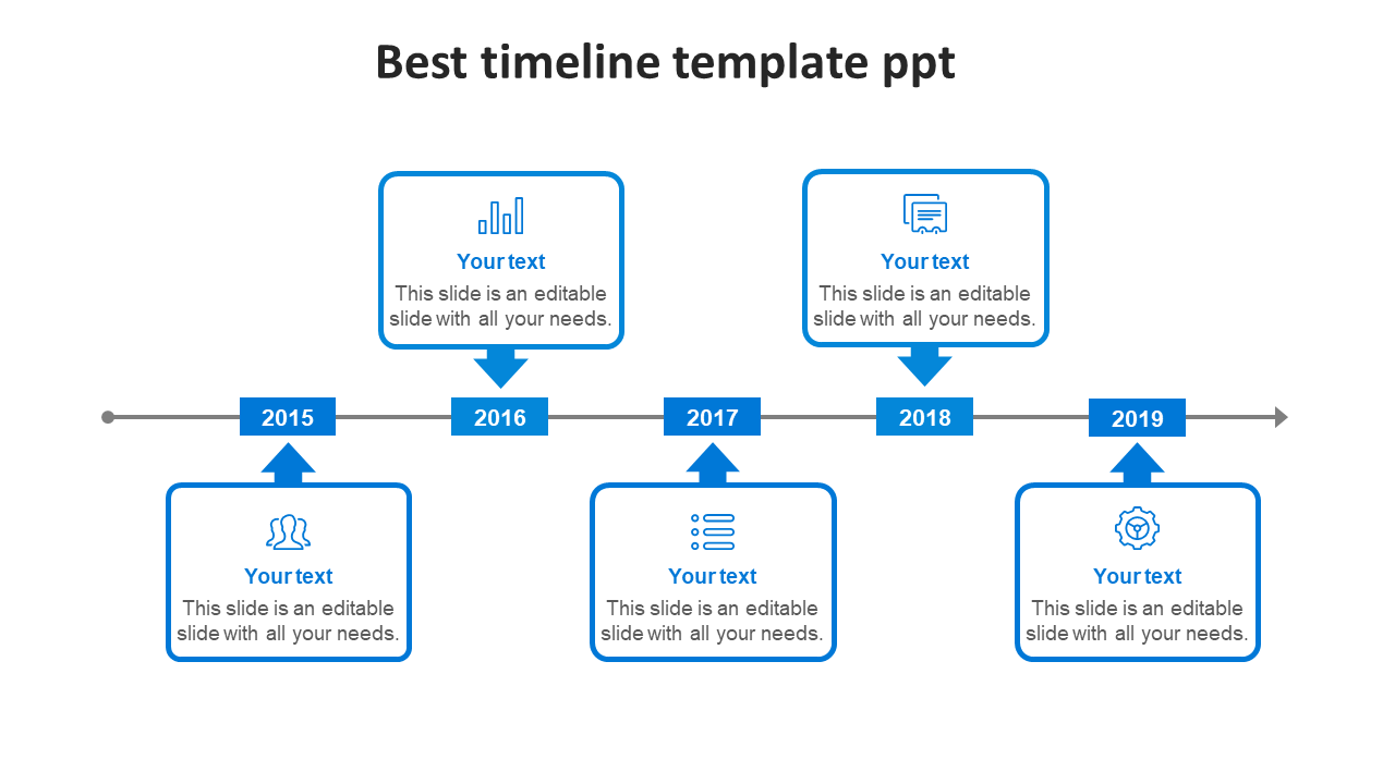 best timeline template ppt-blue
